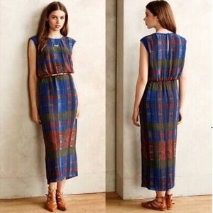 HD in Paris Plaid Andaz Empire Lined Maxi Dress 10